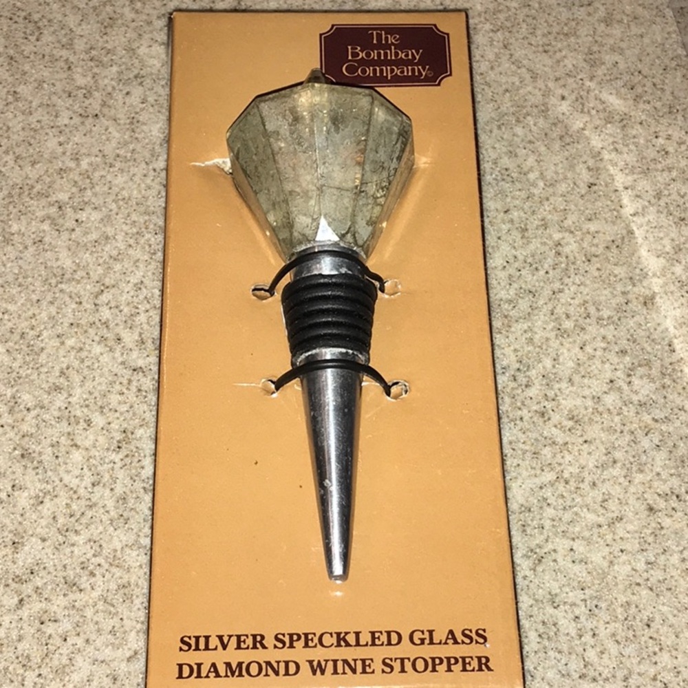 Speckled Glass Diamond Wine Bottle Stopper